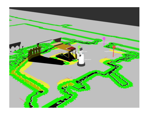 Navigation using 2D map and symbolic spot