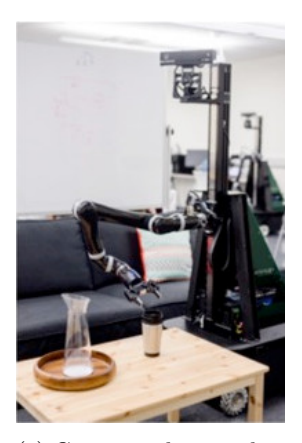 (c) Custom robot used in the simulated home environment in Thomaz and Niekum's shared laboratory space.