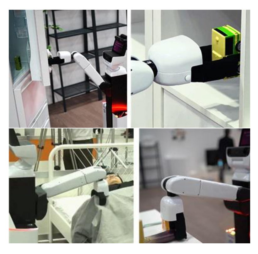 Fig. 2. HSR manipulating various objects at World Robot Summit 2018 competition.