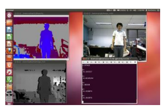 The OpenNI human tracking