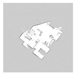 This map was generated by gmapping in Thailand Robot@Home Championship 2012