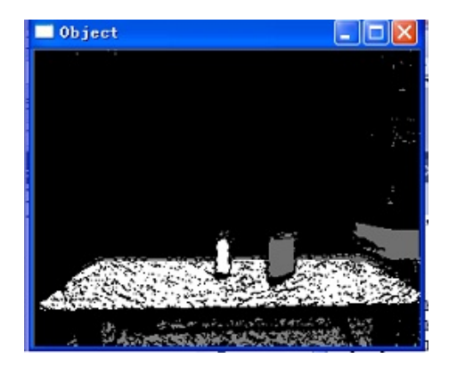 Fig. 8. The extracted table surface and graspable object