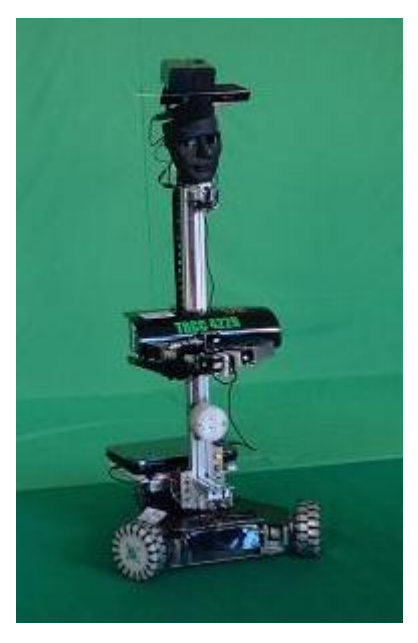 'TRCC-422R' robot in the Thailand Robot@Home Championship League 2012.