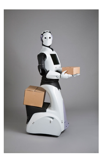 Fig. 1: REEM robot carrying 2 boxes.