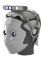 Fig. 2: Detail of the REEM head equipped with the depth sensor device.