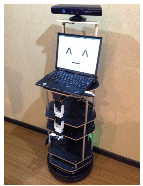 Fig. 1. The first working prototype of the open robot platform for RoboCup @Home