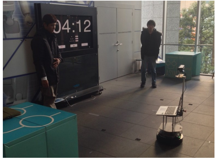 Fig. 4. Vision system on top of the robot