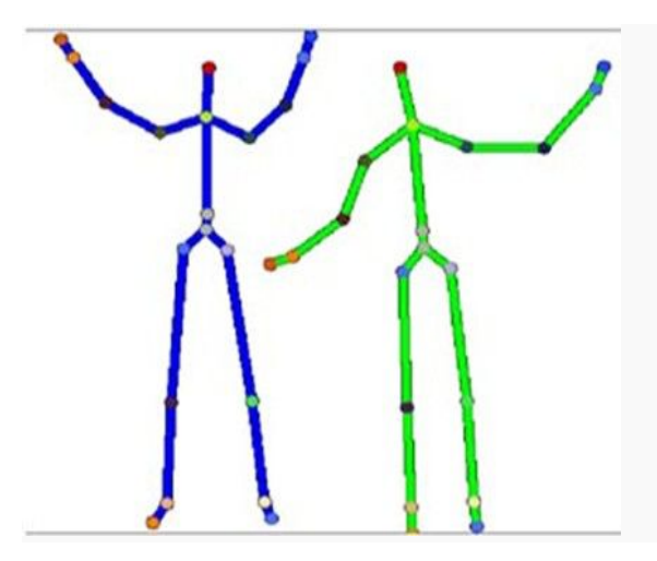 Figure 4. The Effects of Recognition of Skeletons