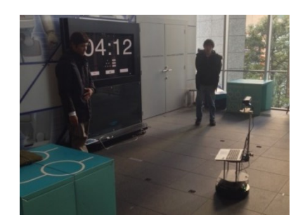 Vision system on top of the robot