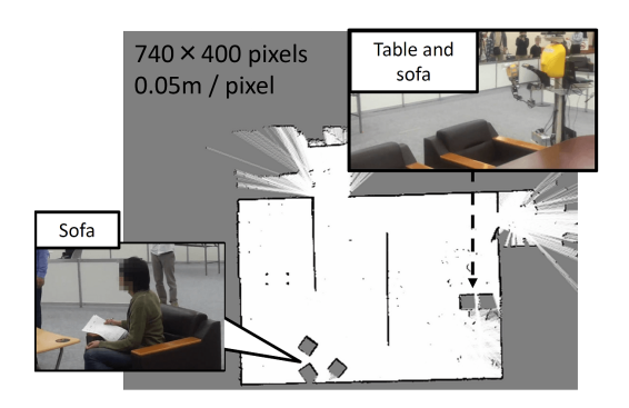 Fig. 8. Example map built with the ICP module of MRPT