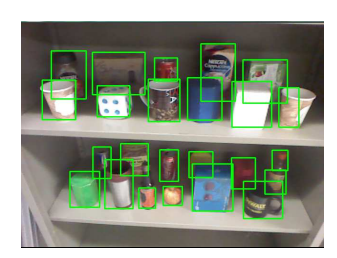 Fig. 4a: Objects can be segmented even with occlusions.
