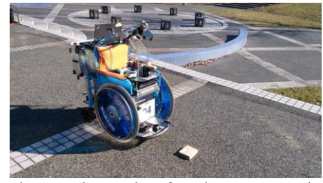 The results of road unevenness detection of 30 [mm] difference in level