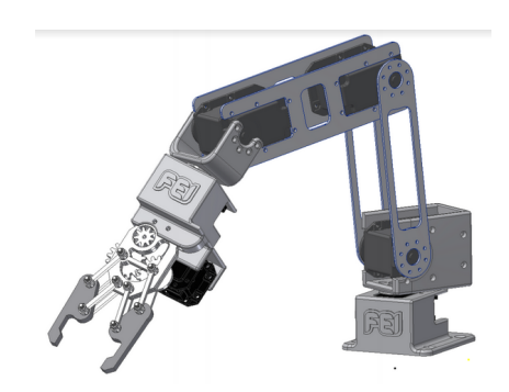 Fig. 1. Manipulator developed for the PeopleBot robot.