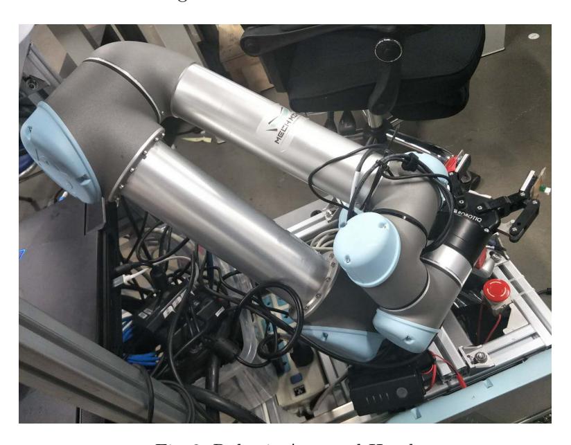Fig. 3: Robotic Arm and Hand