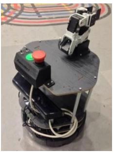 Fig. 2. Two hardware configurations during RoboCup Japan Open 2015 (left) and RoboCup 2015 Hefei (right)