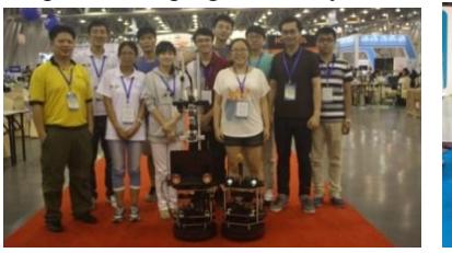 Fig. 9. RoboCup 2015 Hefei, China (left) and RoboCup 2016 Leipzig, Germany (right)