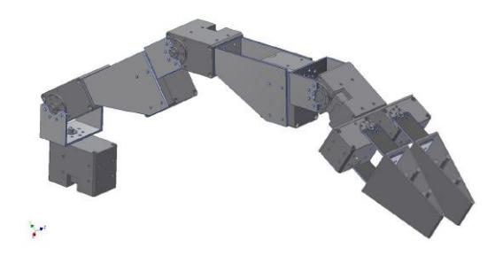 Fig. 2. Manipulator developed for the robot.