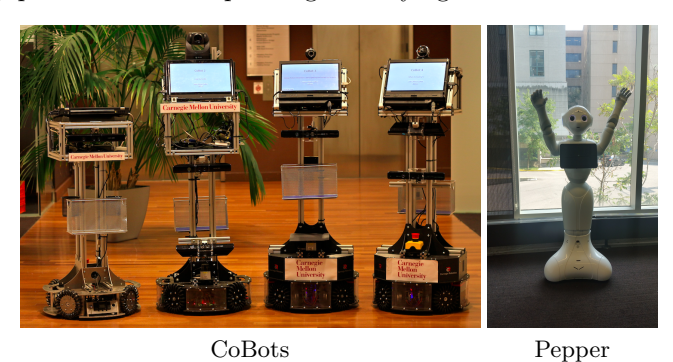 Fig. 1. Our Service and Interaction Robots
