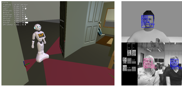 MORSE simulation for Pepper and Modeling HRI in MORSE