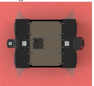 Fig. 4. Laser scan area