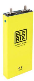 ELERIX Lithium Cell LiFePO4 Prismatic 3.2V 25Ah