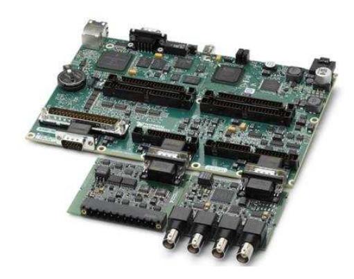 Single Board RIO with a 4 Channel IEPE and AC/DC Analog Input Module and a module for digital outputs