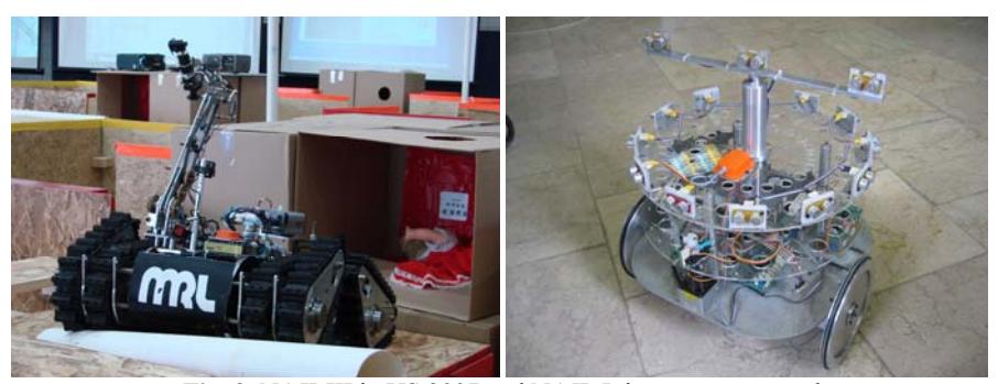 Fig. 3. NAJI-III in US 2007 and NAJI–I the autonomous robot