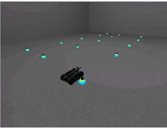 Fig. 5 Sensor network- robot system
