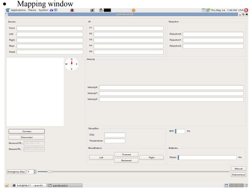 Fig. 1. Operator's graphical interface