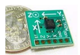 Robotic Arm Head with Accelerometer Board