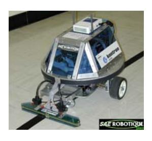 Historical prototypes of SAE Robotique robots