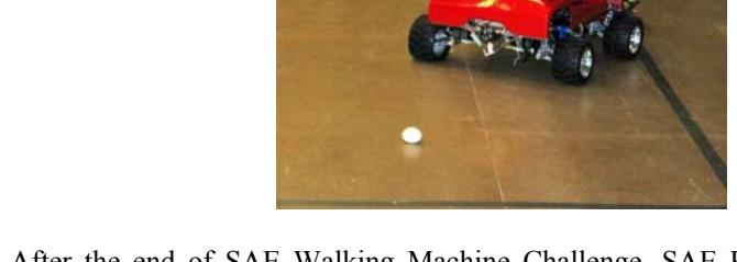 Historical prototypes of SAE Robotique robots