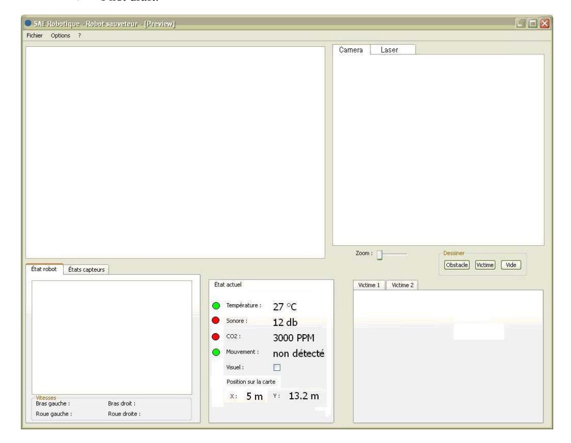 Graphical User Interface first draft