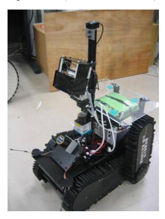 Fig. 5 KAMUI(2-flipper at its rear and full autonomous robot)