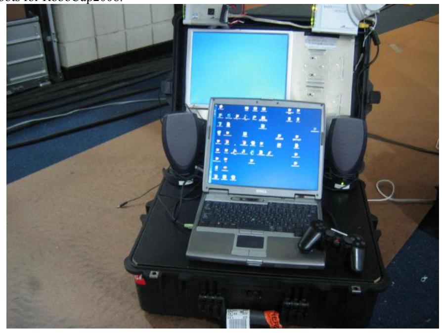Fig.6 we packaged everything we need for the robot operation in one suitcase