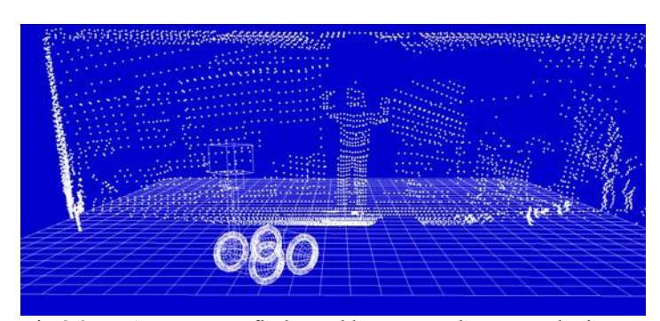 Fig.8 3DMAP; you can find stand human on the center the image