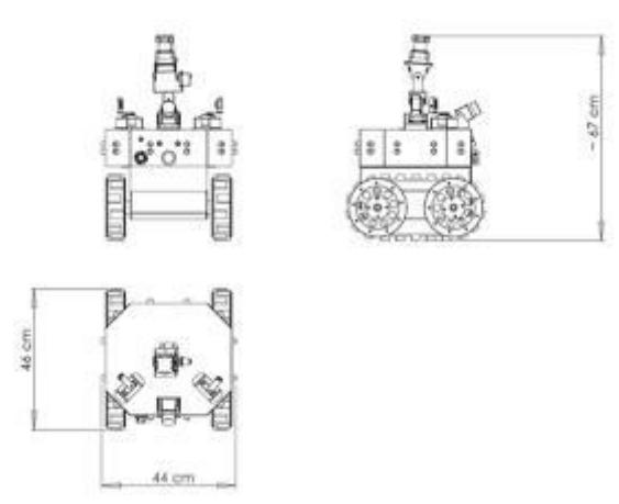 Fig. 9. Overall dimensions of DELTA