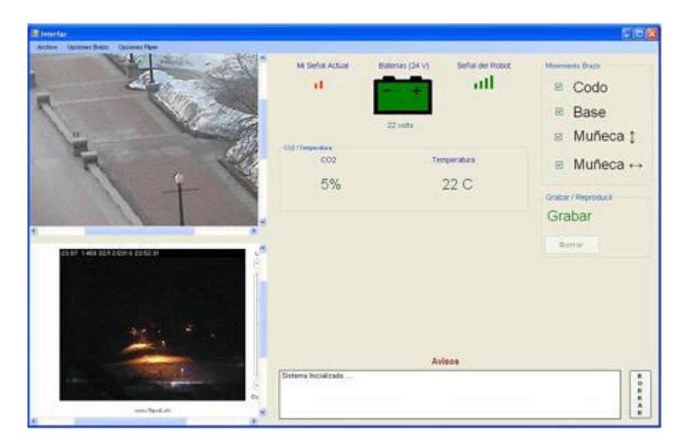 Fig. 2 The user graphical interface displaying key features for IXNAMIKI missions.