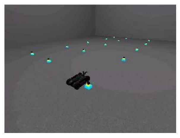 Fig. 5 Sensor network- robot system