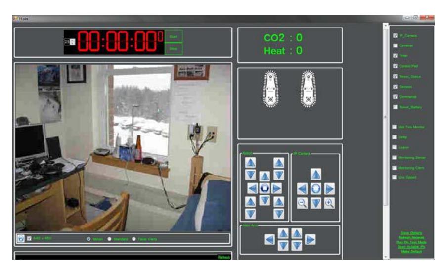 User interface of the operator station (Switch on ASAME 2)