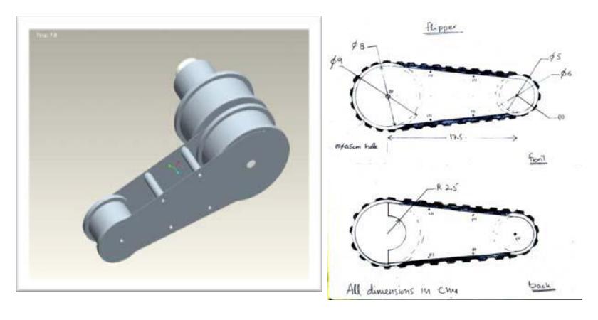 Fig 8.2.3 Flipper Design