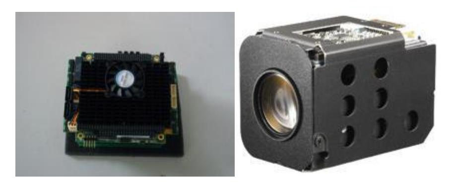 Fig. 7 Embedded computer and camera on tele-operative robot