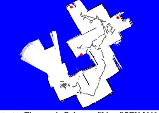 Fig. 11 The map in Robocup China OPEN 2009