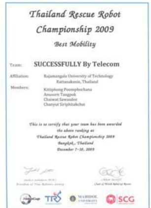 SUCCESS won The Best Mobility award in 2009