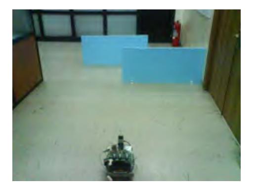 Sample sensor-based map for the room on the left.