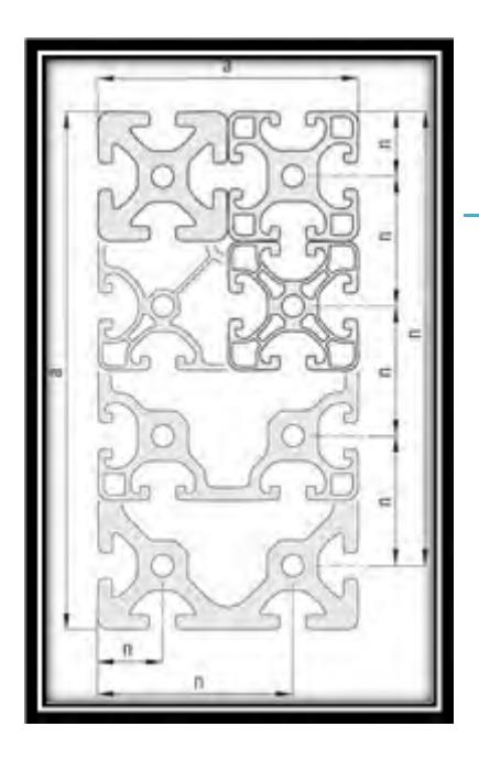 Tolerances table with profile edge length measurements