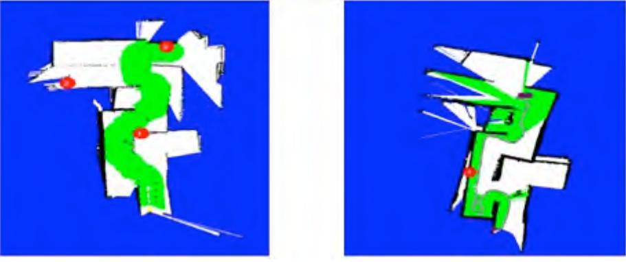 Fig. 17 two independent maps generated by two robots
