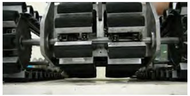 On flat surfaces supplementary tracks dose not hinder mobility