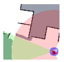 (a) Situation right before the loop closing. (b) The robot scans areas that it has visited before; first errors in the map are visible. (c) The HPF closes the loop by switching to a consistent map. Fig. 4: Successful loop closing using a Hyper Particle Filter (HPF) with 30 particles.