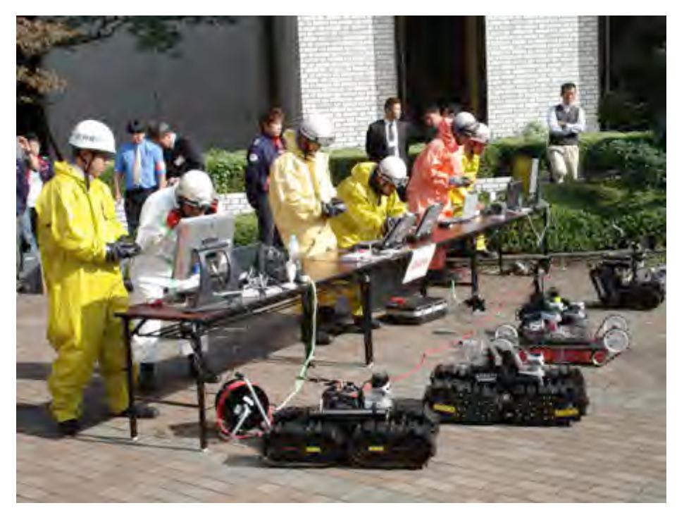 Our robots used by Japanese fire fighters in our university